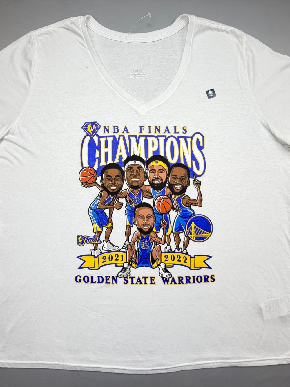 Golden State Warriors NBA Finals 2022 Champions T-Shirt Women’s V-Neck Graphic